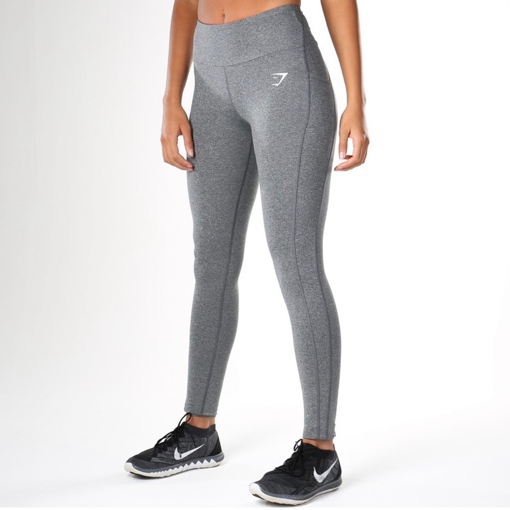 Gymshark Dry Sculpture Leggings Charcoal Marl